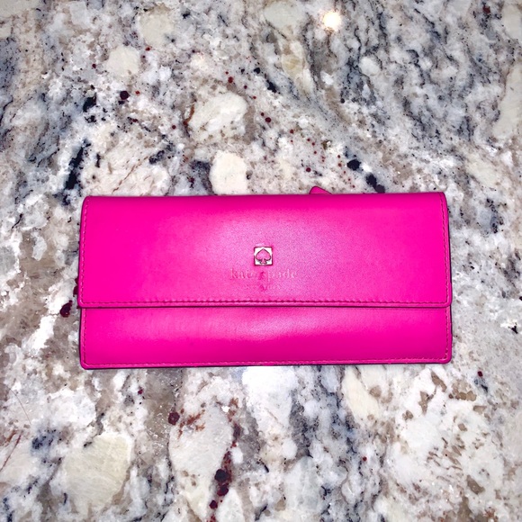 kate spade Handbags - Hot pink Kate spade wallet